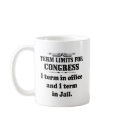Politics: Term Limits For Congress mugs