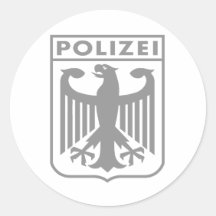 Polizei Adhésif Rond