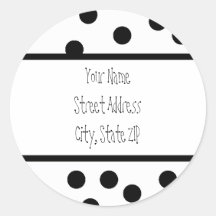 polka dot Address Labels Stickers