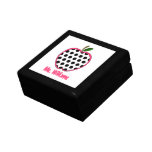 Polka Dot Apple Personalized Teacher Gift Box