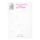 Polka dot background from the desk of Mimi Stationery Paper