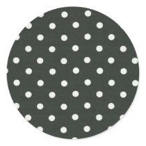 polka dot background round sticker