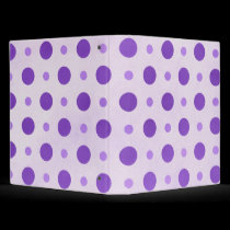Polka Dot Binder binders