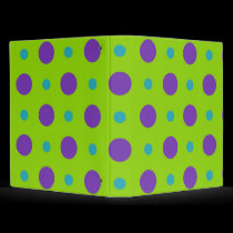 Polka Dot Binder binders