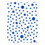 Polka Dot Blue Postcard