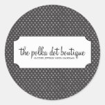 Polka Dot Business Stickers