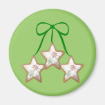 Polka Dot Christmas Cookies Refrigerator Magnet