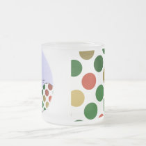 Polka Dot Christmas Snowman mugs