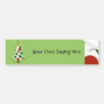 Polka Dot Christmas Tree Bumper Sticker