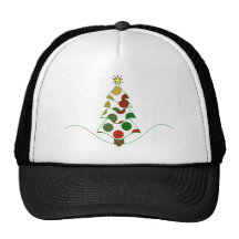 Polka Dot Christmas Tree Hat