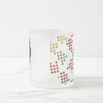 Polka Dot Christmas Wreath mugs