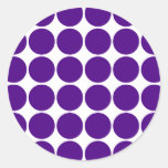 Polka Dot Circles & Spots : Purple Polka Dots Stickers