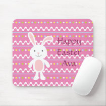 Polka Dot Easter Bunny Mousepad