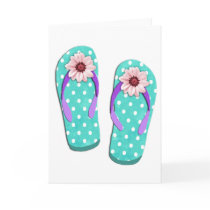 Polka Dot Flip Flops
