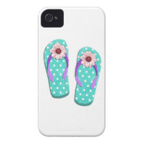 Polka Dot Flip Flops