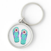 Polka Dot Flip Flops