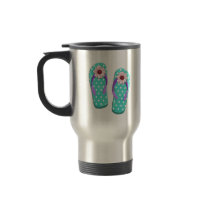 Polka Dot Flip Flops Coffee Mugs