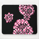 Polka Dot Flowers mousepads