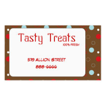 Polka Dot Frame Business Cards