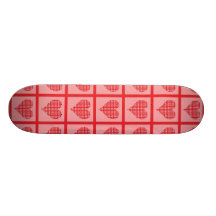 Polka Dot Heart Pattern Skate Board Deck