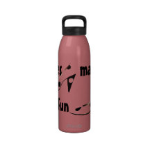Polka Dot High Heel Shoe Motto Drinking Bottles