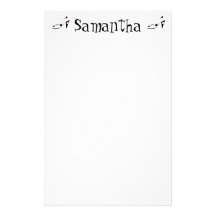 Polka Dot High Heels Personalized Stationery