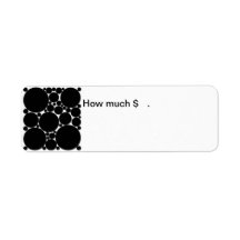polka dot label