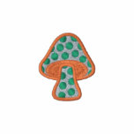 Polka Dot Mushroom (On Sleeve Too!) embroidered shirts