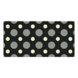 Polka-dot-pattern Photo Greeting Card