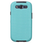 Polka dot pin dots girly chic tiffany blue pattern galaxy SIII cases