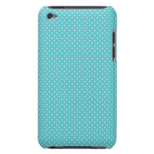 Polka dot pin dots girly chic tiffany blue pattern barely there iPod cases