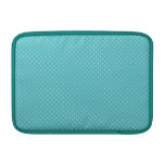 Polka dot pin dots girly chic tiffany blue pattern MacBook sleeve
