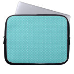 Polka dot pin dots girly chic tiffany blue pattern laptop computer sleeves