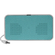 Polka dot pin dots girly chic tiffany blue pattern iPhone speaker