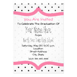 Polka Dot & Pink Class of 2011 Graudation Invite