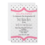 Polka Dot & Pink Class of 2011 Graudation Invite