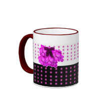 Polka Dot Pink Coffee Mugs