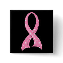 Polka Dot Pink Ribbon Breast Cancer
