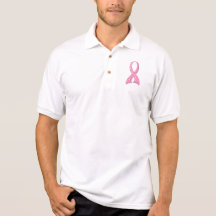 Polka Dot Pink Ribbon Breast Cancer Shirt