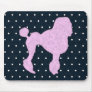 Polka Dot Poodle Mouse Pads