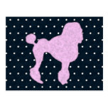 Polka Dot Poodle Post Card
