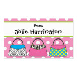 Polka Dot Purse Handbag Gift Card Calling Card Business Cards