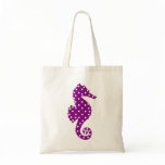 Polka Dot Seahorse Canvas Bags
