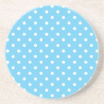 Polka Dot Series---Blue & White coaster