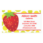 Polka Dot Strawberry Business Card Calling Card
