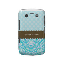 Polka Dots & Damask Blackberry Bold Cases