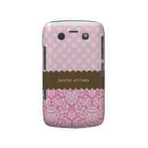 Polka Dots & Damask Blackberry Bold Covers