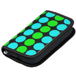 Polka Dots for Her : Lime & Cyan Polka Dot Stripes Organizer