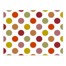 Polka Dots Harvest Mix Post Cards