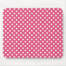 Polka Dots in Dark Pink Mousepad mousepads